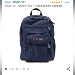 Big student Jansport backpack with laptop pouch